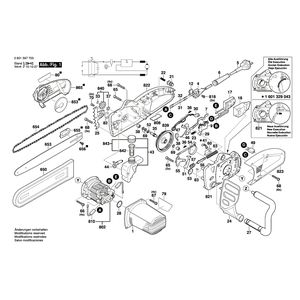 Запчасти для цепной пилы Bosch GKE 35 BCE 230 V 0601597603