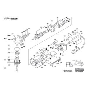 Запчасти для шлицефрезерной машины Bosch GNF 20 CA 220 V 0601612703
