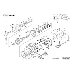 Запчасти для фрезера для обработки кромок Bosch GKF 600 CE 230 V 0601622700