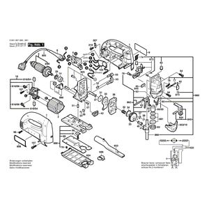 Запчасти для электролобзика Bosch GST 100 BCE 230 V 0601997680