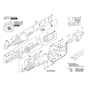 Запчасти для прямой шлифовальной машины Bosch 135 V 0602228204
