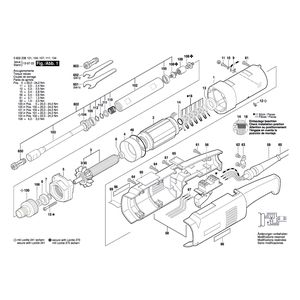 Запчасти для прямой шлифовальной машины Bosch 135 V 0602238104