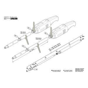 Запчасти для прямой шлифовальной машины Bosch 0602238107, деталировка 2