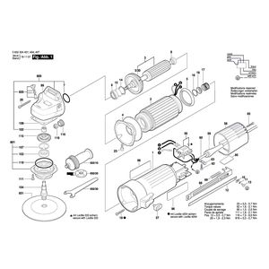 Запчасти для угловой шлифмашины Bosch 0602324401