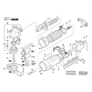 Запчасти для угловой шлифмашины Bosch 0602324474