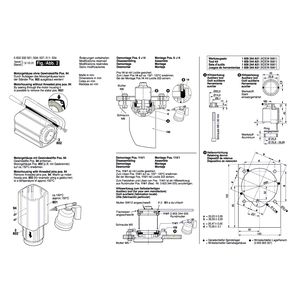 Запчасти для угловой шлифмашины Bosch HWS 88/230 0602332504, деталировка 2