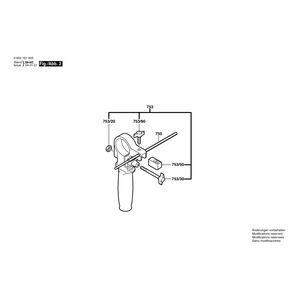 Запчасти для ударной дрели Bosch PSB 680-2 RPE 230 V 0603161380, деталировка 2