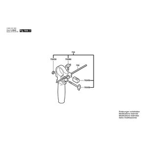 Запчасти для ударной дрели Bosch PSB 680-2 RE 230 V 0603161503, деталировка 2