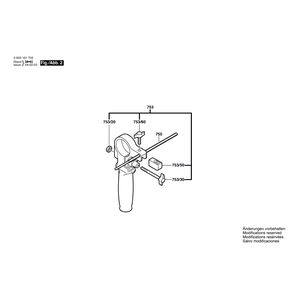 Запчасти для ударной дрели Bosch PSB 680-2 RE 230 V 0603161703, деталировка 2