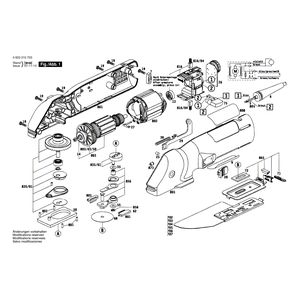 Запчасти для стусловой пилы Bosch PFS 280 E 230 V 0603215703, деталировка 1 Запчасти для стусловой пилы Bosch PFS 280 E 230 V 0603215703, деталировка 1