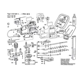 Запчасти для кустореза Bosch PHS 46 G 220 V 0603221403