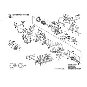 Запчасти для ручной циркуляной пилы Bosch PKS 52 230 V 0603223160