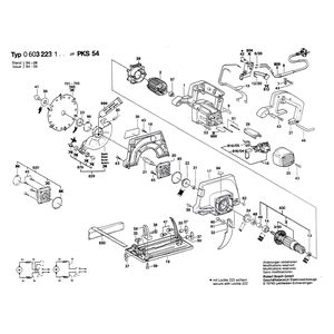 Запчасти для ручной циркуляной пилы Bosch PKS 54 230 V 0603223307
