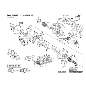 Запчасти для ручной циркуляной пилы Bosch PKS 54 CE 220 V 0603223703