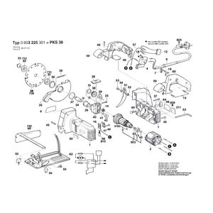 Запчасти для ручной циркуляной пилы Bosch PKS 40 230 V 0603225301
