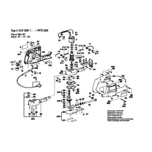 Запчасти для электрической ножовки Bosch PFZ 550 220 V 0603226103, деталировка 1