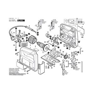 Запчасти для электролобзика Bosch PST 52 A 220 V 0603229003, деталировка 1