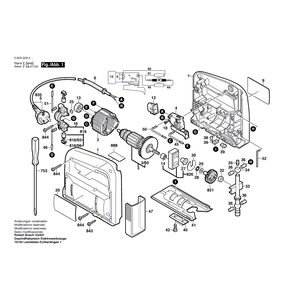 Запчасти для электролобзика Bosch PST 52 A 230 V 0603229403
