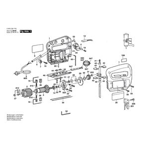 Запчасти для электролобзика Bosch PST 54 E 220 V 0603230703