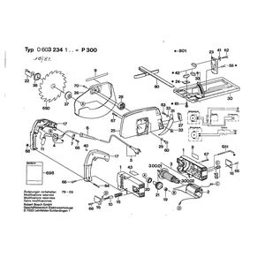 Запчасти для ручной циркулярной пилы Bosch 220 V 0603234103