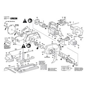 Запчасти для ручной циркуляной пилы Bosch PKS 66 230 V 0603234660