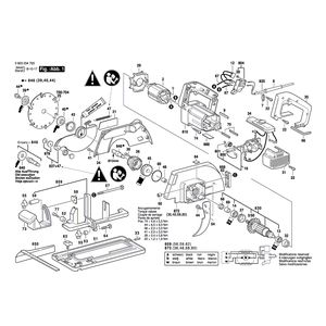Запчасти для ручной циркуляной пилы Bosch PKS 66 CE 220 V 0603234703