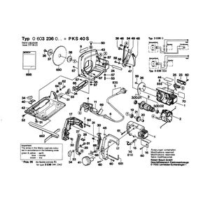Запчасти для ручной циркулярной пилы Bosch 220 V 0603236003
