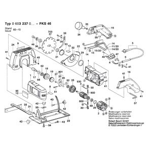 Запчасти для ручной циркуляной пилы Bosch PKS 46 220 V 0603237003