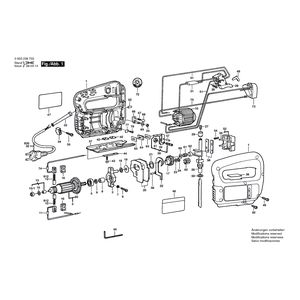 Запчасти для электролобзика Bosch PST 55 PE 220 V 0603238703