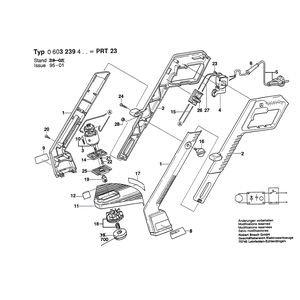 Запчасти для триммера для травы Bosch PRT 23 220 V 0603239403
