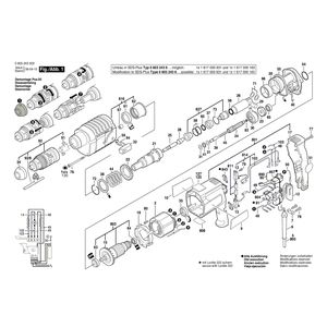 Запчасти для отбойного молотка Bosch PBH 20-RF 220 V 0603243503