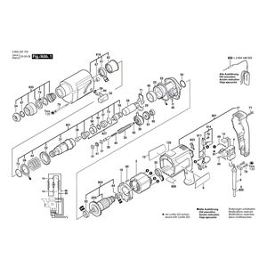 Запчасти для перфоратора Bosch PBH 14-E 220 V 0603243703