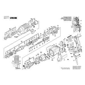 Запчасти для перфоратора Bosch PBH 20 RE 230 V 0603243803