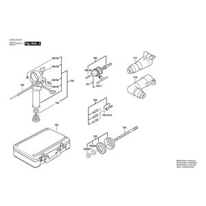 Запчасти для отбойного молотка Bosch PBH 16-2 220 V 0603245003, деталировка 2 Запчасти для отбойного молотка Bosch PBH 16-2 220 V 0603245003, деталировка 2