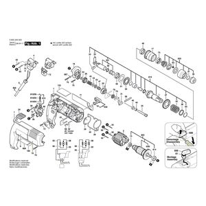 Запчасти для отбойного молотка Bosch PBH 16-2 220 V 0603245003