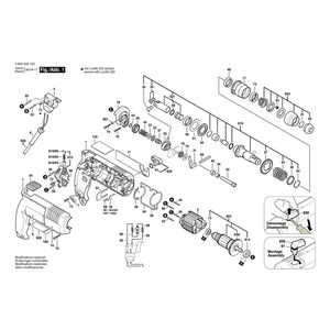 Запчасти для отбойного молотка Bosch PBH 200-2 220 V 0603245103
