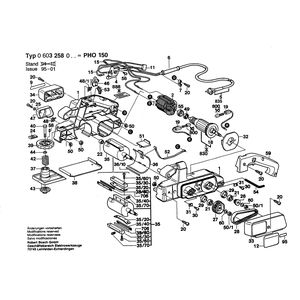 Запчасти для рубанка Bosch PHO 150 220 V 0603258003