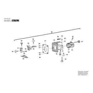Запчасти для фрезера для обработки кромок Bosch PKF 25 220 V 0603261203, деталировка 2