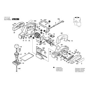 Запчасти для рубанка Bosch PHO 1 230 V 0603272203