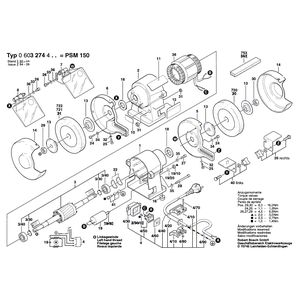 Запчасти для точила Bosch PSM 150 230 V 0603274403