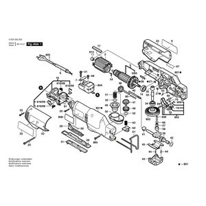 Запчасти для мульти-пилы Bosch PMS 400 230 V 0603293003, деталировка 1