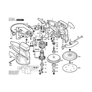 Запчасти для эксцентриковой шлифмашины Bosch PEX 15 AE 230 V 0603298703