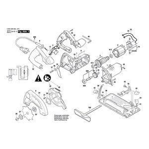 Запчасти для ручной циркуляной пилы Bosch PKS 40 230 V 0603328003