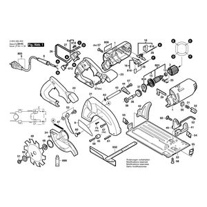 Запчасти для ручной циркуляной пилы Bosch PKS 54 230 V 0603330003