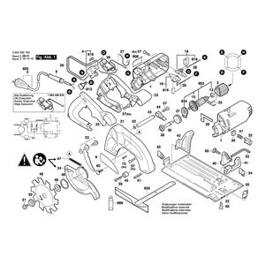 Запчасти для ручной циркуляной пилы Bosch PKS 54 CE 230 V 0603330703
