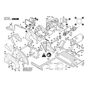 Запчасти для ручной циркуляной пилы Bosch PKS 66 230 V 0603331003