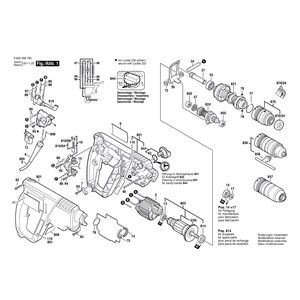 Запчасти для перфоратора Bosch PBH 200 FRE 230 V 0603356760