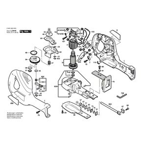 Запчасти для ножовки Bosch PFZ 600 230 V 0603363003, деталировка 1