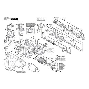 Запчасти для перфоратора Bosch PBH 200 RE 230 V 0603376703