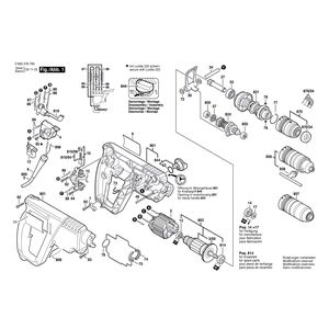 Запчасти для перфоратора Bosch PBH 200 FRE 230 V 0603376760